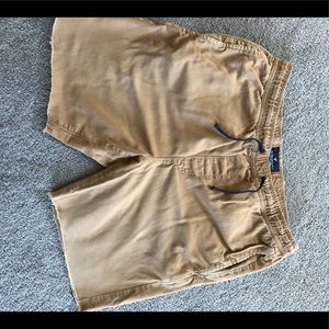 American Eagle shorts men med. khaki frayed edge